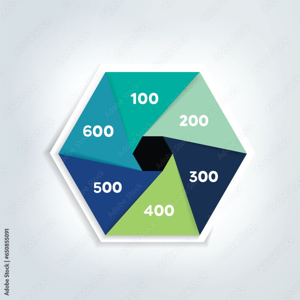 Circle, round divided in four parts arrows. Template, scheme, diagram ...