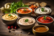 humus and food ingredients