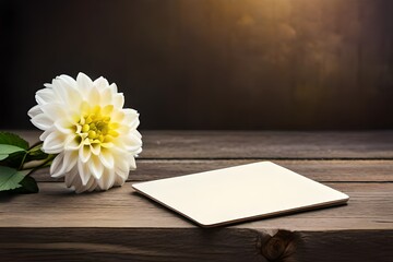 Wall Mural - card with flowers