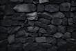 Schwarz Stein Wand Mauer Hintergrund Textur Design