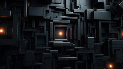 Poster - Abstract 3D Futuristic Background