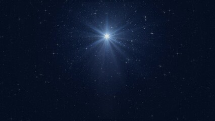 Wall Mural - star of jesus with rays of light. christmas star of the nativity of bethlehem, nativity of jesus chr