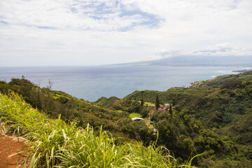 Wall Mural - Coast of Maui, Hawaii and Pacific Ocean in background