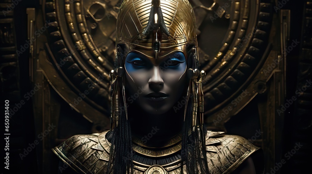 Orisis Color Description: An evocative depiction of the Egyptian god Osiris ...
