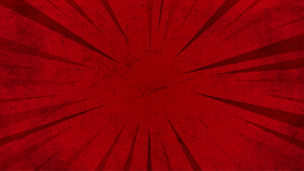 Wall Mural - red grunge sun burst pattern. vector illustration