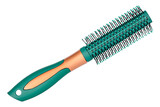 green hair comb isolated 