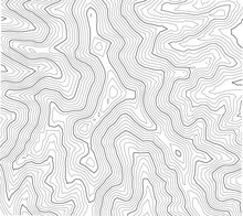 Seamless Pattern With Lines. Topographic Map Background With Terrains Line. Vector Mapping Contour Texture. Mountain Topview Blueprint. Mountain Hiking Trail Terrain Contour Background Geographic 2
