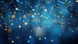© tashechka - Abstract background with blue confetti