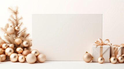 Christmas gift boxes and decorations