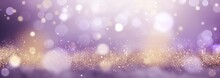 Abstract Background Of Glitter Vintage Lights. Christmas Texture Pattern Of Glowing Lights Bokeh