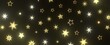 Festive Celestial Cascade: Mesmerizing 3D Illustration of Descending Christmas Stars