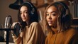 © Z A C - Gen Z duo geared up for a podcast recording.