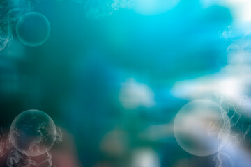 Wall Mural - blue sea gradient wallpaper backkground.