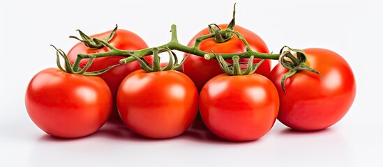 Wall Mural - Fresh red tomato variety known as Celebrity Solanum lycopersicum available in the market