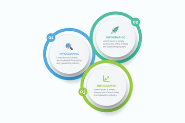 Wall Mural - Business data visualization. Process chart. Abstract elements of graph, diagram with 3 steps, options, parts, or processes. Vector business template infographic, design, vector,2,3,4,5,6,