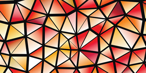 Wall Mural - Polygonal rainbow mosaic background. Abstract low poly vector illustration. Triangular pattern in halftone style. Template geometric business design with triangle for poster, banner, card, flyer