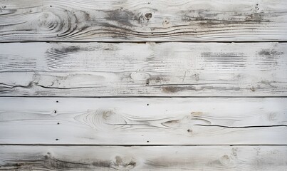 Wall Mural - old white wooden wall background, ai generative