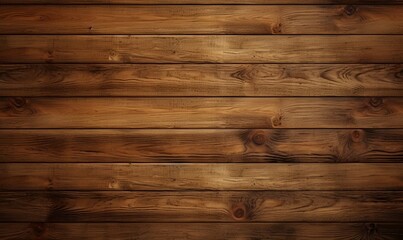 Wall Mural - light brown wooden background, ai generative