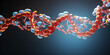 DNA Destruction Concept,Damaged DNA Strands Generative AI