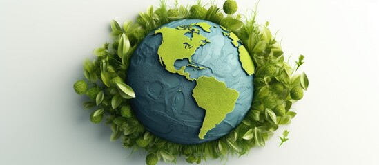 Canvas Print - Support the Earth on Earth Day 2023 with a concept background