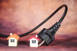 Energie electricité electrique prise cable environnement maison menage logement chauffage
