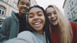 © wetzkaz - everyday life of cool teenage girls, group of classmates or best friends in the clique, circle of friends