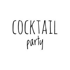 Wall Mural - ''Cocktail Party'' Lettering