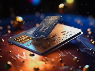 digital credit card online payment Digital internet network with global internet network connection. financial concept