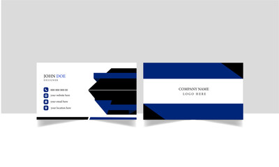 Wall Mural - Business card, Modern Business Card, Personal Visiting card Vector for print, Creative and Clean Business Card Template, Portrait and landscape orientation.