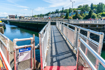 Wall Mural - Ballard Locks Moving Walkway