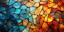 Stained Glass Background Texture.ai Generative