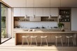 © dendyh7 - Aesthetic Kitchen Room Interior Design Created with Generative AI