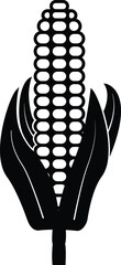 Wall Mural - Corn cobs icon Vegetables logo Maize. Thin line art design, Vector outline illustration