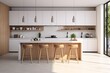 © dendyh7 - Aesthetic Kitchen Room Interior Design Created with Generative AI