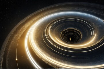 Wall Mural - abstract space background with golden spiral. astrology and astronomy illustration. golden ratio.