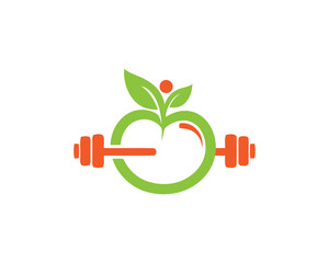 Wall Mural - apple fitness logo