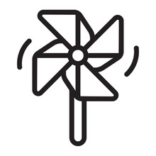 Pinwheel Line Icon