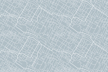 street map of city, seamless map pattern of road