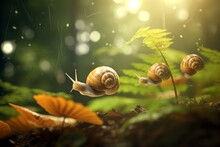 Snail On Leaf, Generative AI