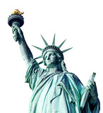 Fototapeta  - statue of liberty in New York City, USA isolated in front of transparent background 