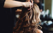 © piai - A hairstylist in a modern beauty salon. Generative AI