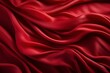 Rich Red Silk Fabric Texture background: Luxurious, Vibrant Textile Background in Crimson and Scarlet Hues