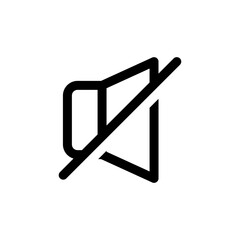Leinwandbilder - mute icon , Volume silent icon , Audio speaker off icon , Loudspeaker icon , No Sound icon. for apps and websites