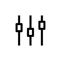 Aufkleber - sound volume level icon, control panel slide icon, sound controller icon, Adjustment settings slider icon