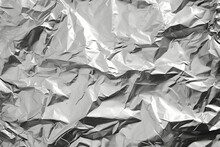 A Close-up Of Crinkled Tin Foil
