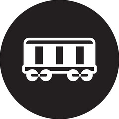 Poster - wagon glyph icon