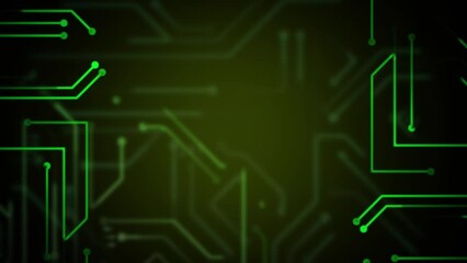 circuit board technology. moving circuit board line pattern. futuristic glow line.