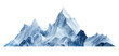 Ice mountain landscape cutout  generative AI