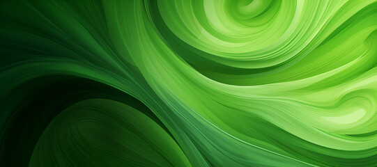 Abstract organic nature green swirl lines as wallpaper background illustration

