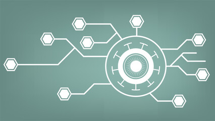simple abstract data stream matrix like background  geometrical shapes for future technology